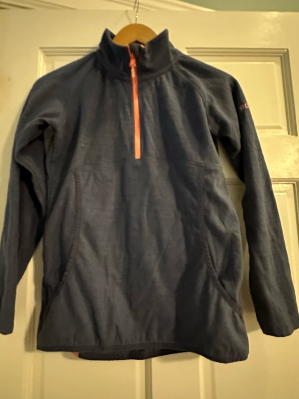 Roxy Girls Youth sz 16XXL fleece quarter zip base layer.